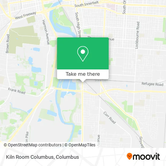 Mapa de Kiln Room Columbus