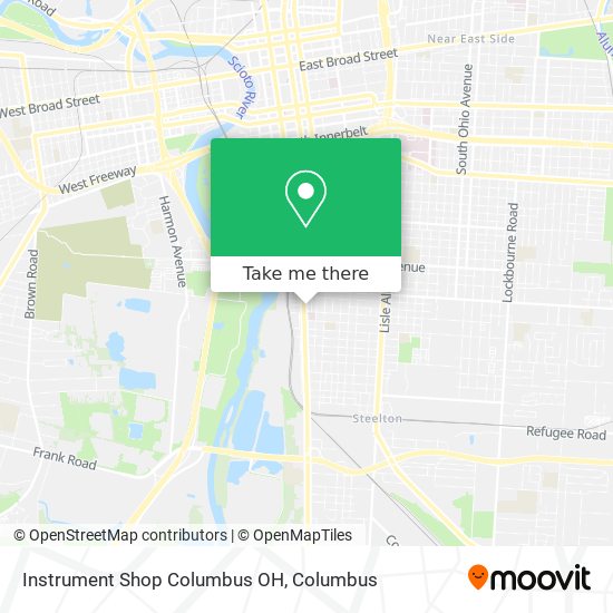 Instrument Shop Columbus OH map