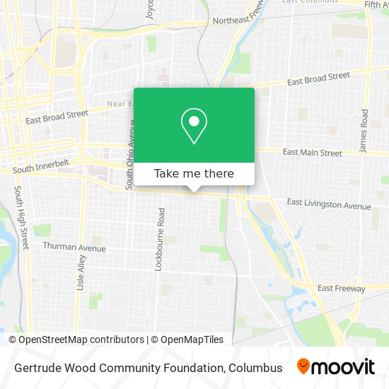 Mapa de Gertrude Wood Community Foundation
