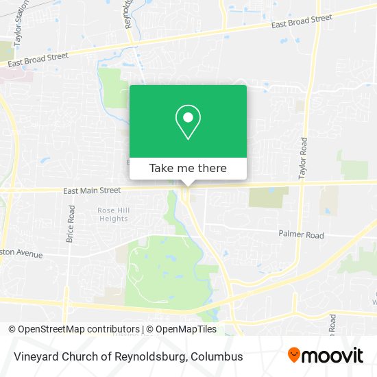 Vineyard Church of Reynoldsburg map