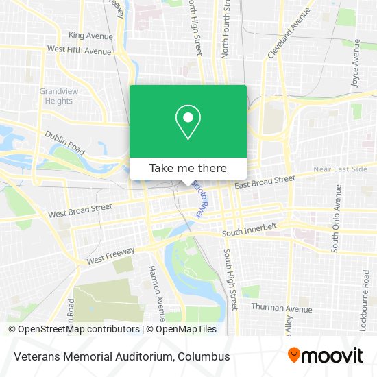 Veterans Memorial Auditorium map