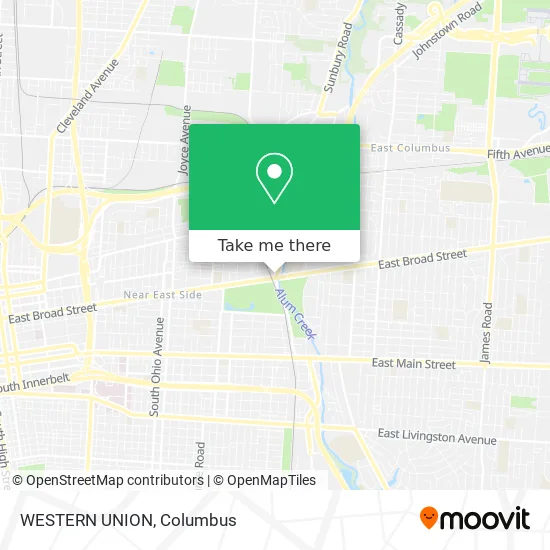 WESTERN UNION map