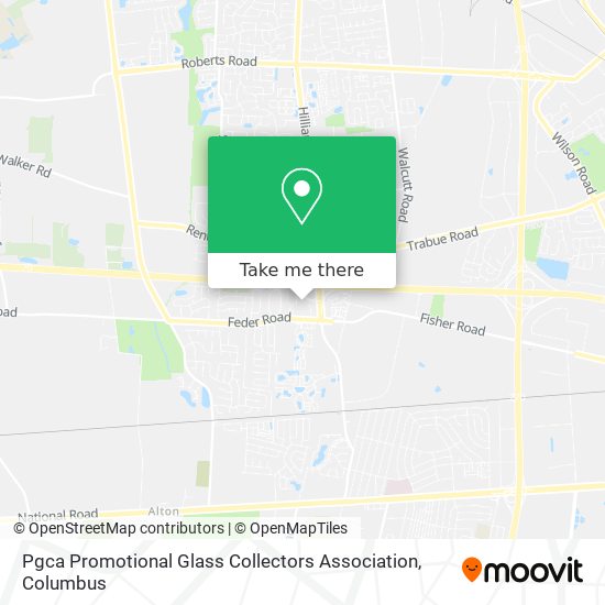 Mapa de Pgca Promotional Glass Collectors Association