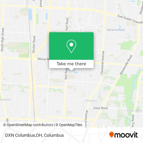 DXN Columbus,OH map