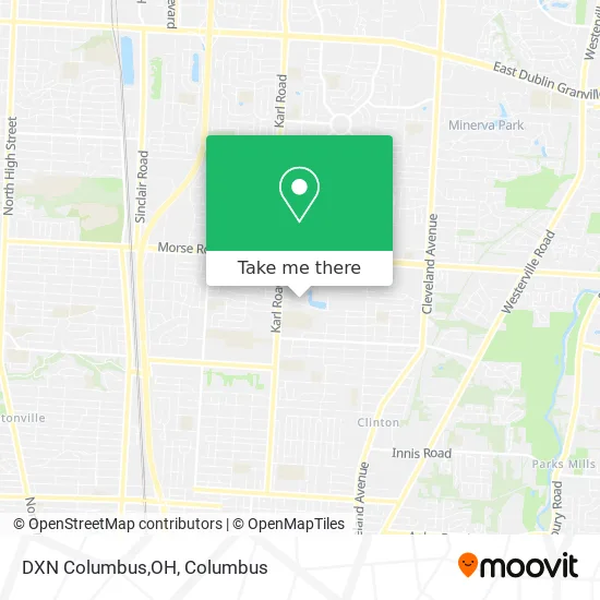 Mapa de DXN Columbus,OH