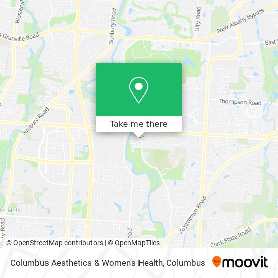 Columbus Aesthetics & Women's Health map