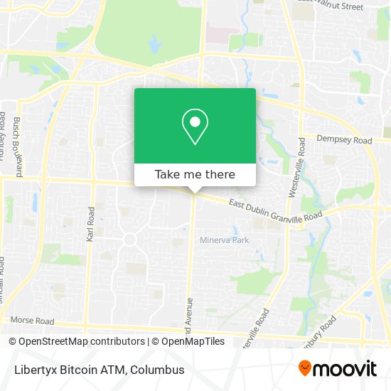 Mapa de Libertyx Bitcoin ATM
