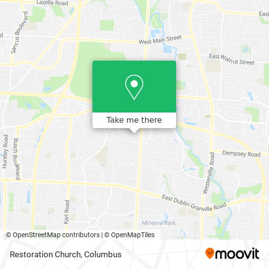 Restoration Church map
