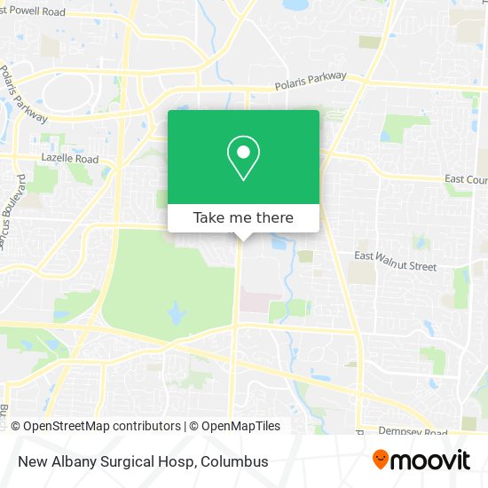 New Albany Surgical Hosp map