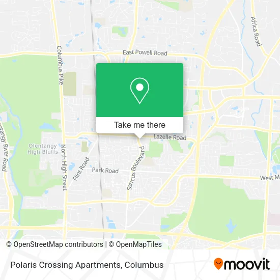 Polaris Crossing Apartments map