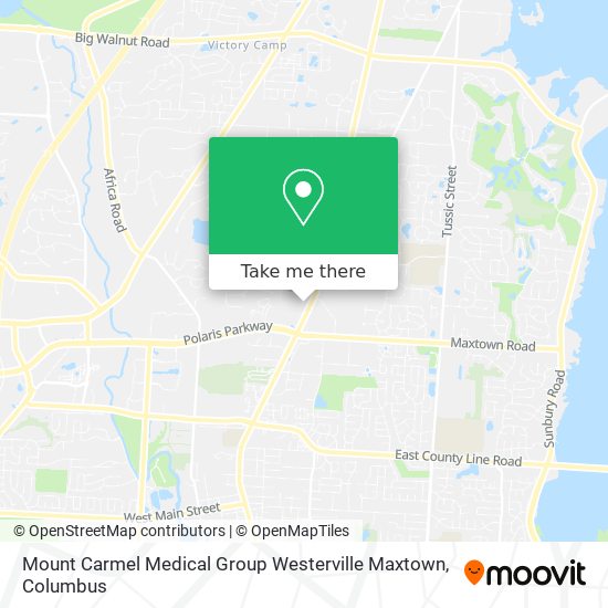 Mount Carmel Medical Group Westerville Maxtown map