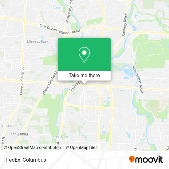 FedEx map