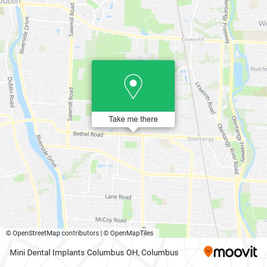 Mapa de Mini Dental Implants Columbus OH