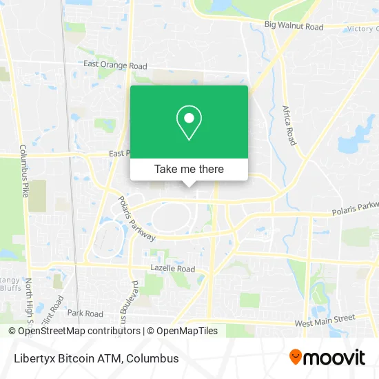 Mapa de Libertyx Bitcoin ATM