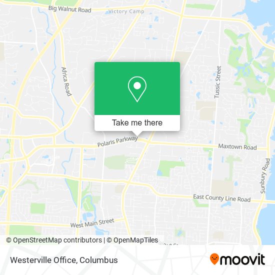 Mapa de Westerville Office