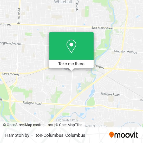 Mapa de Hampton by Hilton-Columbus