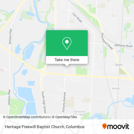 Heritage Freewill Baptist Church map