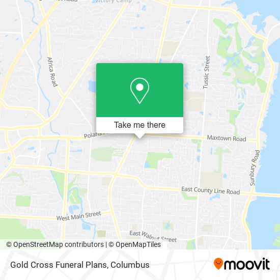 Gold Cross Funeral Plans map