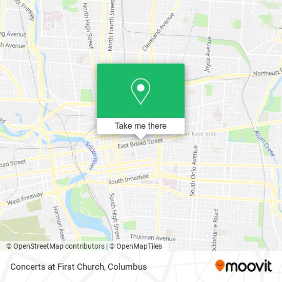 Concerts at First Church map