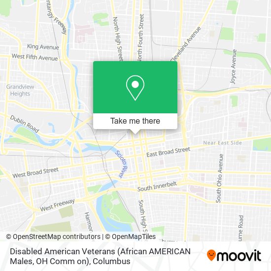 Disabled American Veterans (African AMERICAN Males, OH Comm on) map