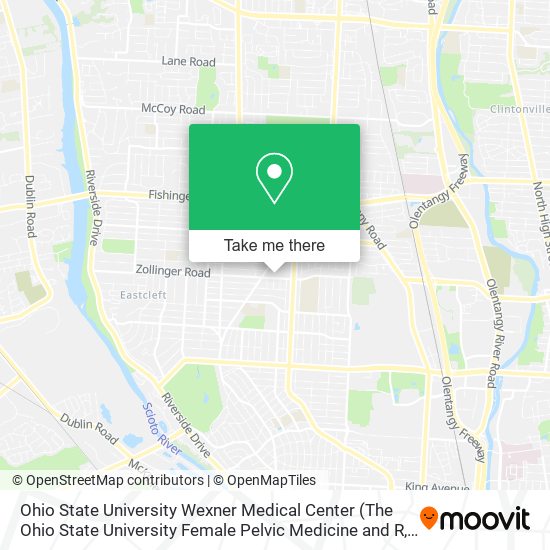Mapa de Ohio State University Wexner Medical Center