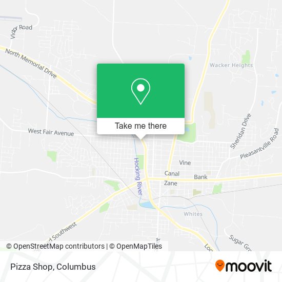 Mapa de Pizza Shop