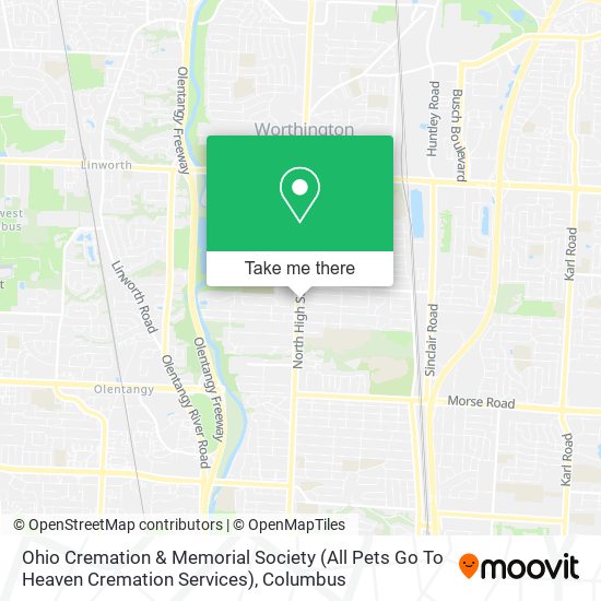 Mapa de Ohio Cremation & Memorial Society (All Pets Go To Heaven Cremation Services)