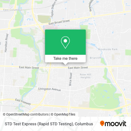 Mapa de STD Test Express (Rapid STD Testing)