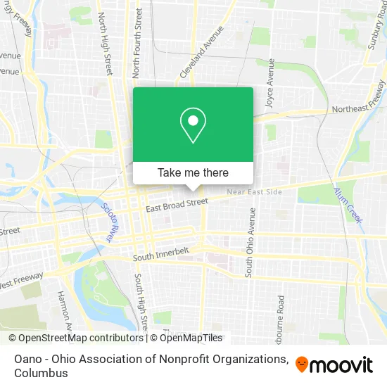 Mapa de Oano - Ohio Association of Nonprofit Organizations