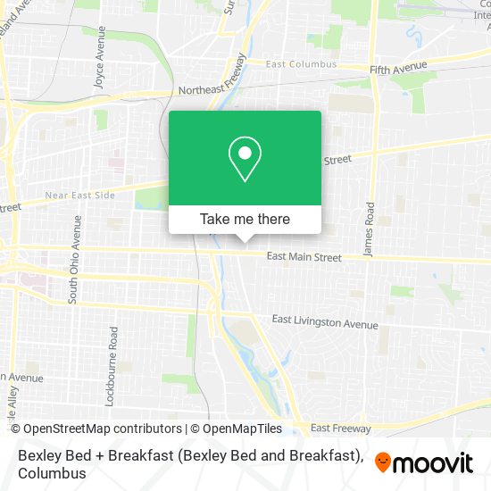 Bexley Bed + Breakfast map