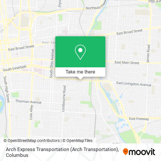 Mapa de Arch Express Transportation (Arch Transportation)