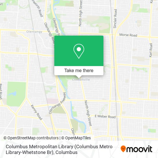 Columbus Metropolitan Library (Columbus Metro Library-Whetstone Br) map