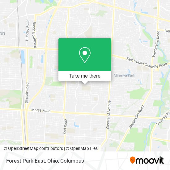 Mapa de Forest Park East, Ohio