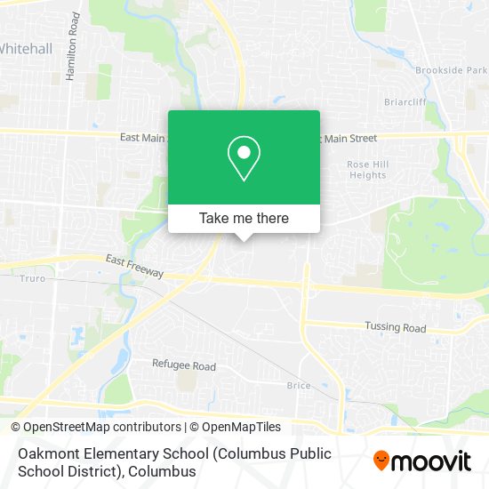 Oakmont Elementary School (Columbus Public School District) map