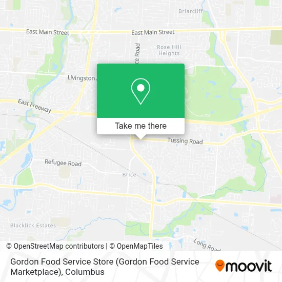 Gordon Food Service Store map
