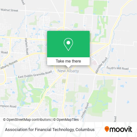 Association for Financial Technology map