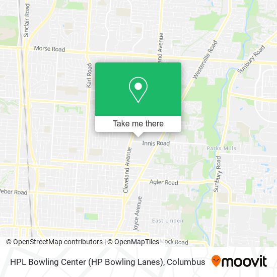Mapa de HPL Bowling Center (HP Bowling Lanes)