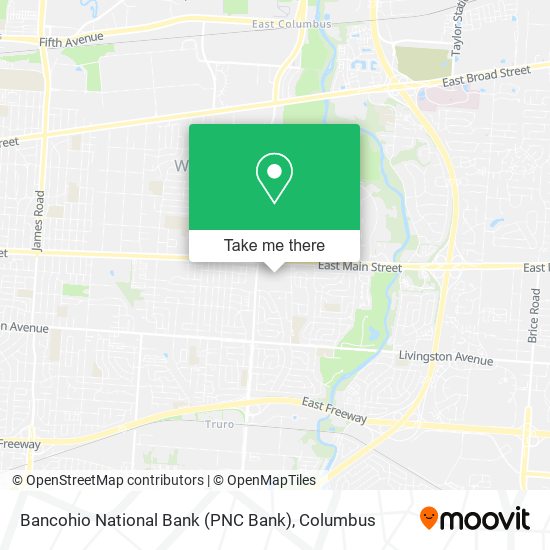 Bancohio National Bank (PNC Bank) map