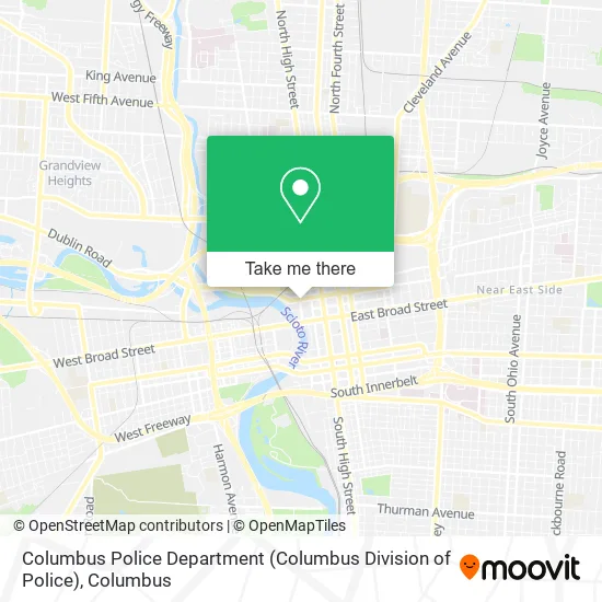 Columbus Police Department (Columbus Division of Police) map
