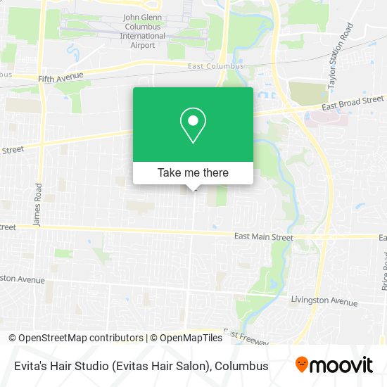 Mapa de Evita's Hair Studio (Evitas Hair Salon)