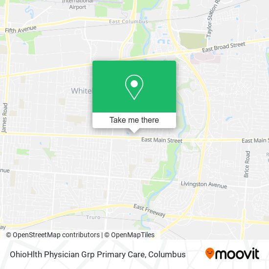 OhioHlth Physician Grp Primary Care map