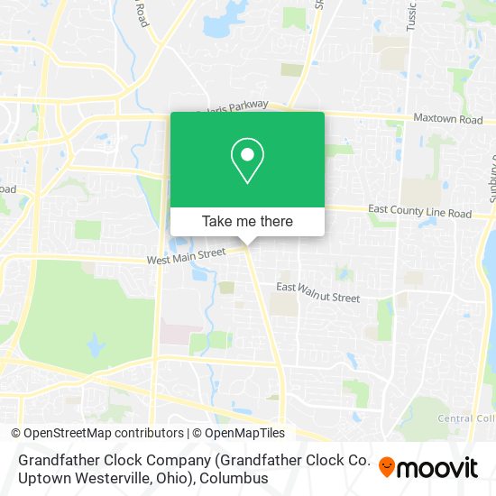 Grandfather Clock Company (Grandfather Clock Co. Uptown Westerville, Ohio) map