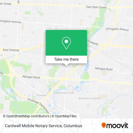 Mapa de Cardwell Mobile Notary Service