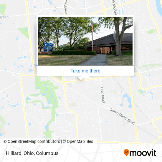 Hilliard, Ohio map