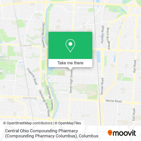 Mapa de Central Ohio Compounding Pharmacy (Compounding Pharmacy Columbus)