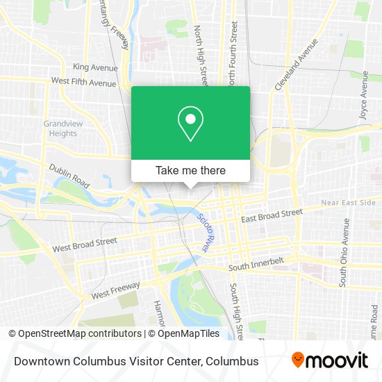 Mapa de Downtown Columbus Visitor Center