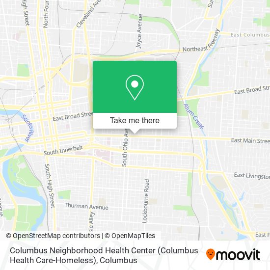 Columbus Neighborhood Health Center (Columbus Health Care-Homeless) map