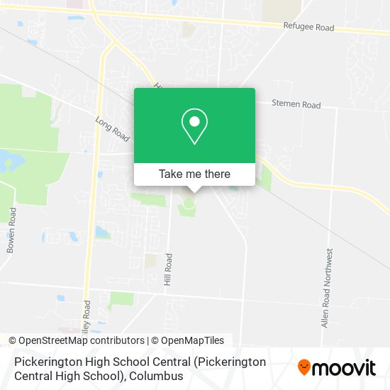 Mapa de Pickerington High School Central