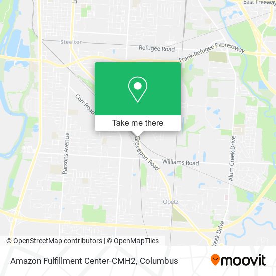 Amazon Fulfillment Center-CMH2 map