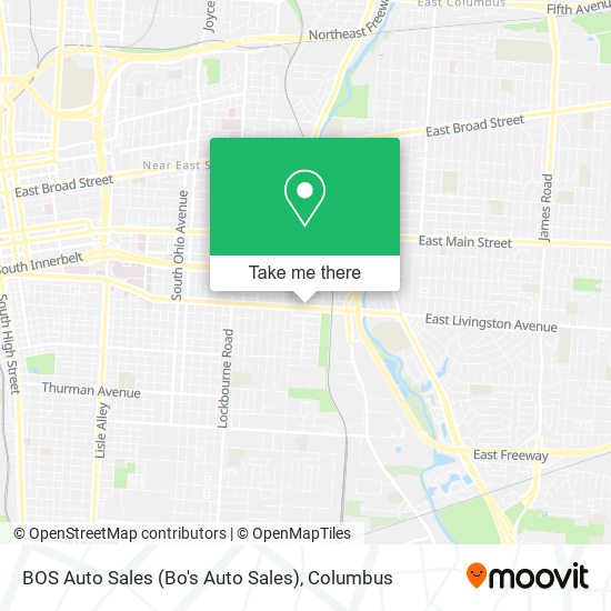 Mapa de BOS Auto Sales (Bo's Auto Sales)